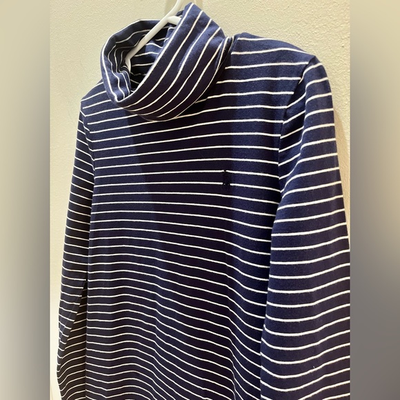 Polo by Ralph Lauren Striped Turtleneck Long Sleeve Jersey Dress Girl Size M8-10 - Picture 3 of 9